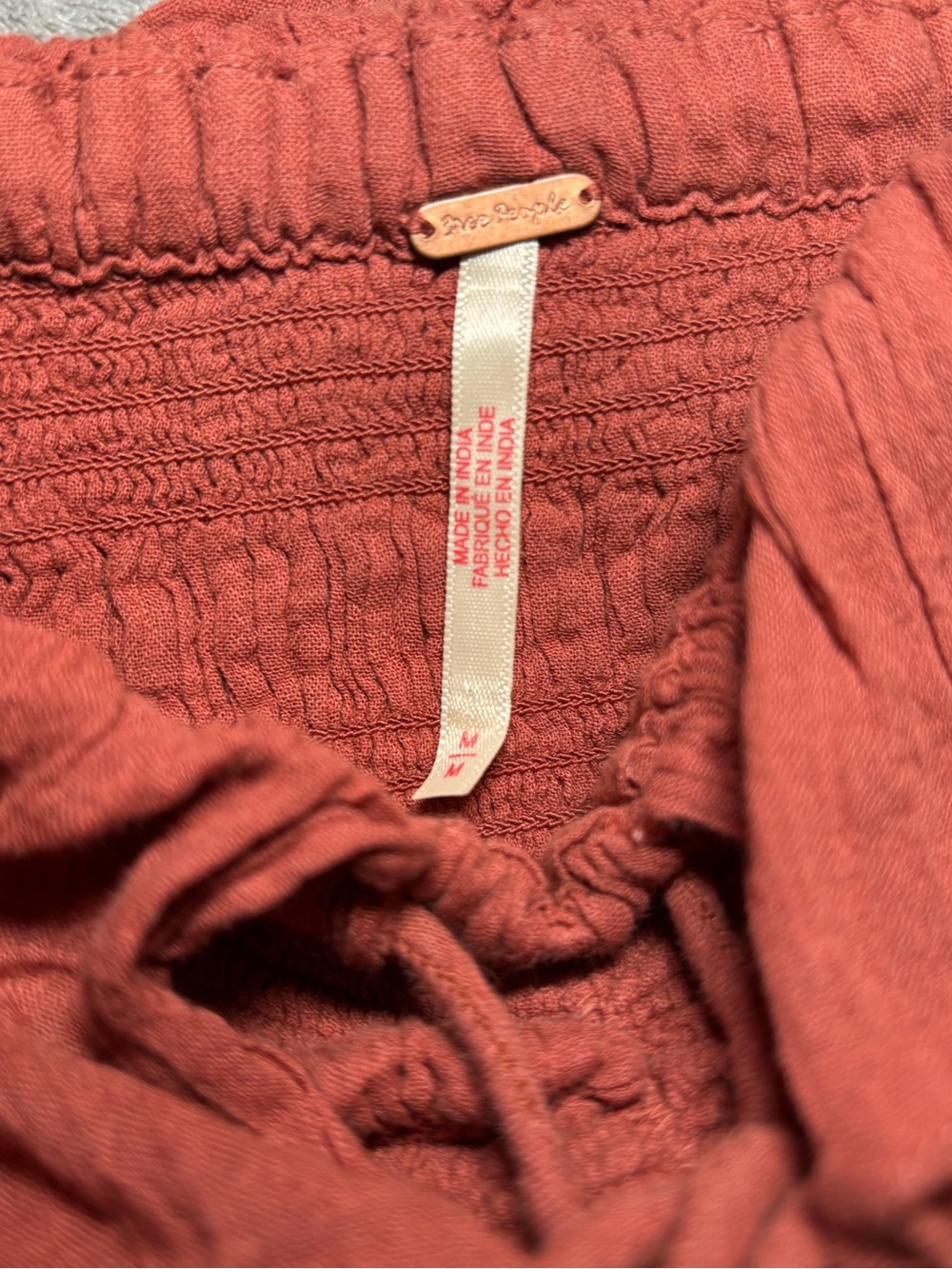 Free People Oasis Midi Dress in Rust/Terracotta — Size M/L - Picture 3 of 13